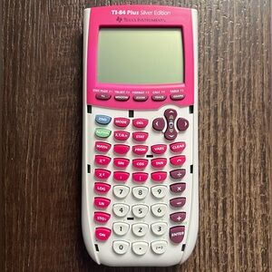 Texas Instrument 84 Plus Silver Edition - Pink And White